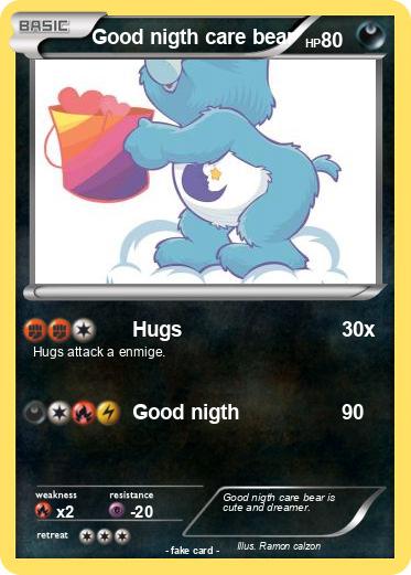 Pokemon Good nigth care bear