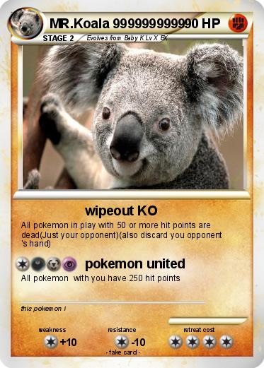 Pokemon MR.Koala 9999999999