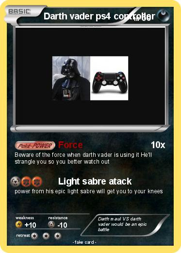 Pokemon Darth vader ps4 controller