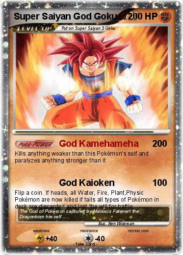 Pokemon Super Saiyan God Goku