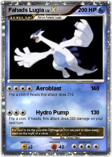 Pokemon Fahads Lugia