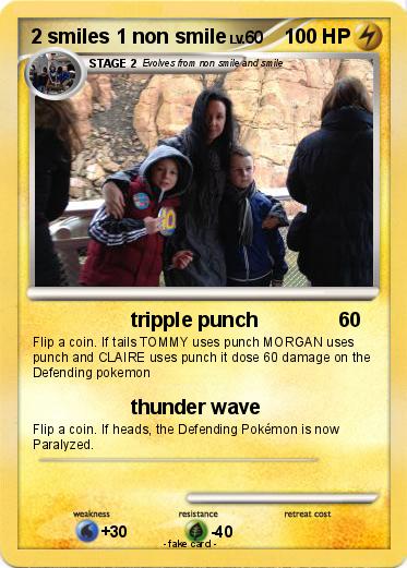 Pokemon 2 smiles 1 non smile