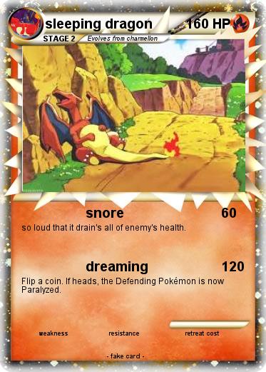Pokemon sleeping dragon