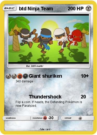 Pokemon btd Ninja Team