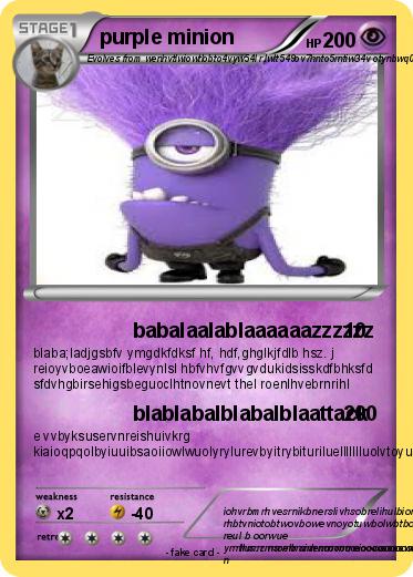 Pokemon purple minion