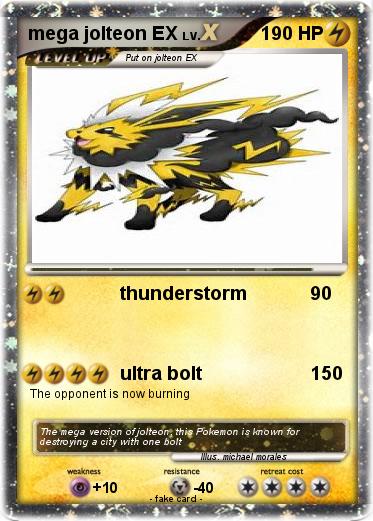 Pokemon mega jolteon EX