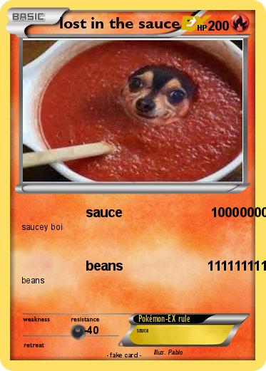 Pokemon lost in the sauce