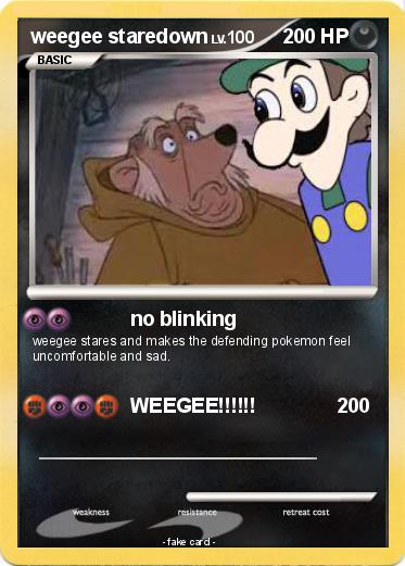 Pokemon weegee staredown