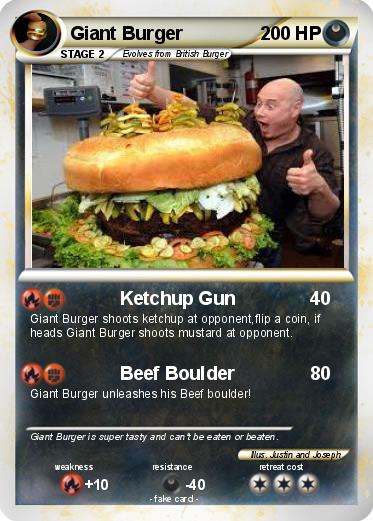 Pokemon Giant Burger