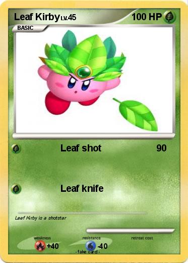 Pokemon Leaf Kirby