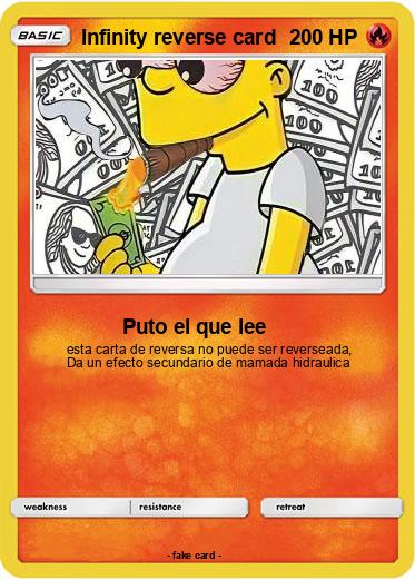 Pokemon Infinity reverse card