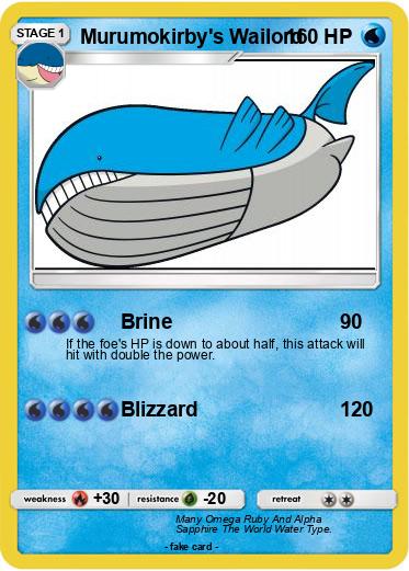 Pokemon Murumokirby's Wailord