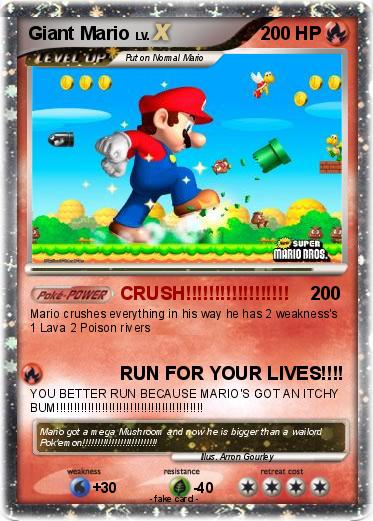 Pokemon Giant Mario