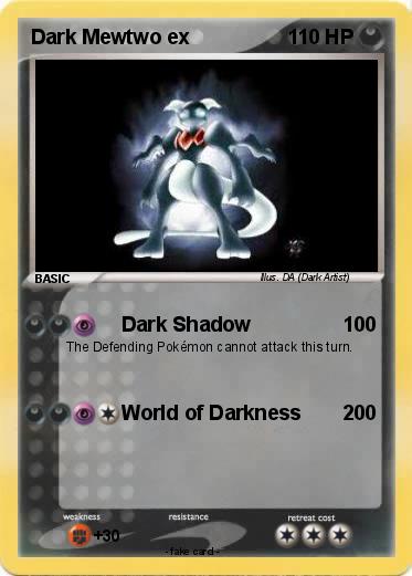 Pokemon Dark Mewtwo ex