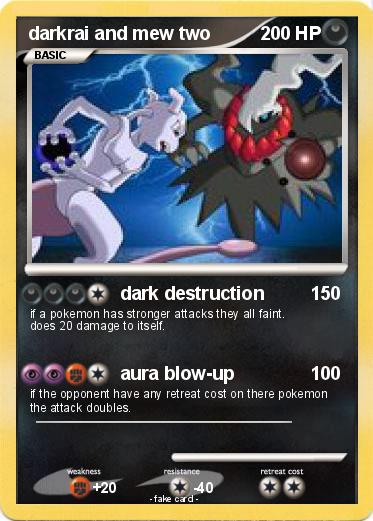Pokemon darkrai and mew two