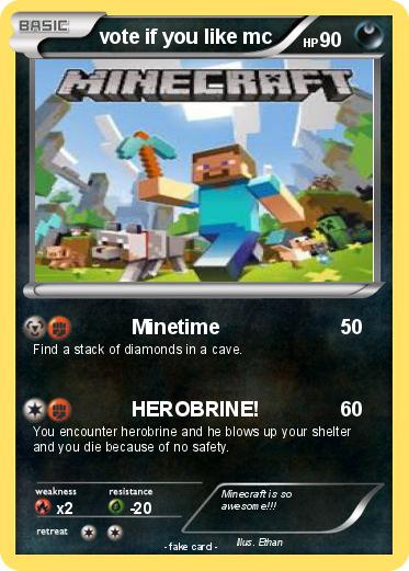 Pokemon vote if you like mc