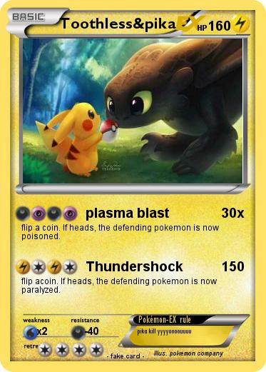Pokemon Toothless&pika