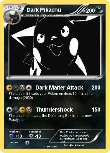 Pokemon Dark Pikachu