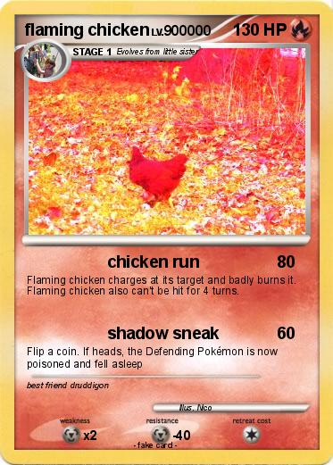 Pokemon flaming chicken
