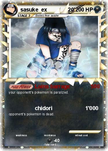 Pokemon sasuke  ex              20'