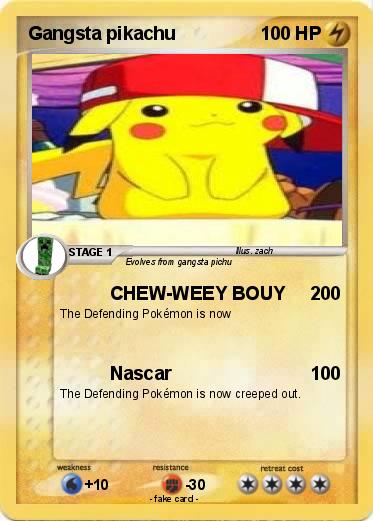 Pokemon Gangsta pikachu