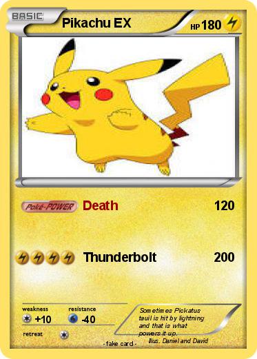 Pokemon Pikachu EX
