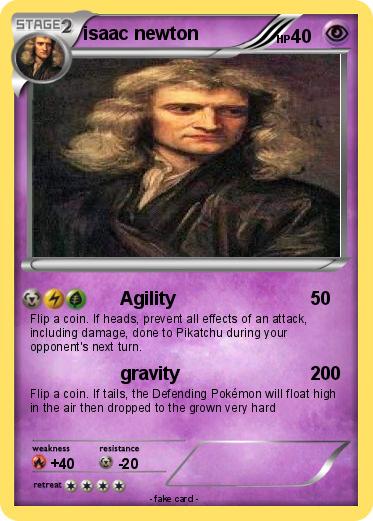 Pokemon isaac newton