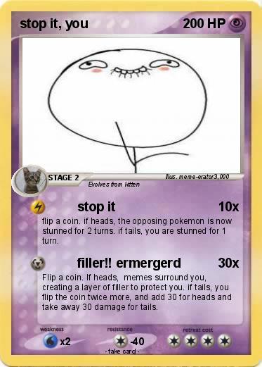 Pokemon stop it, you