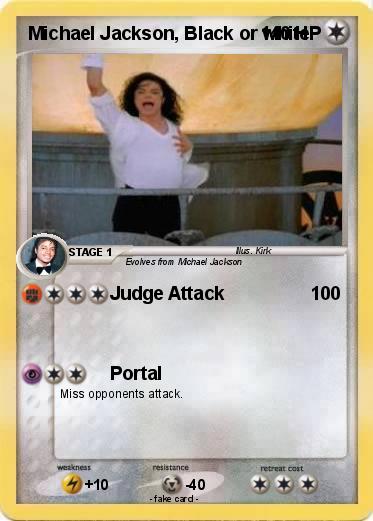 Pokemon Michael Jackson, Black or white