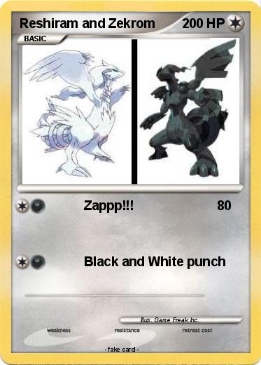 Pokemon Reshiram and Zekrom