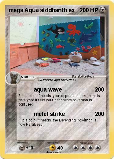 Pokemon mega Aqua siddhanth ex