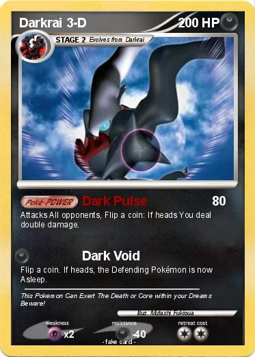 Pokemon Darkrai 3-D