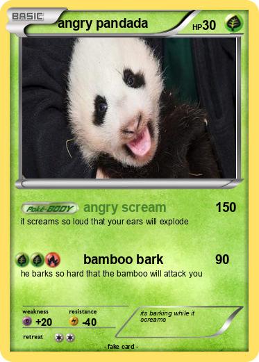 Pokemon angry pandada