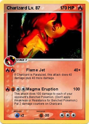 Pokemon Charizard Lv. 87                1