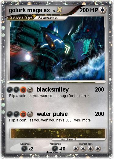 Pokemon golurk mega ex