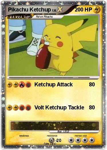 Pokemon Pikachu Ketchup