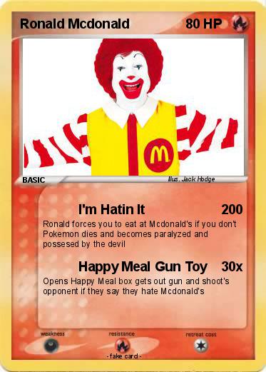 Pokemon Ronald Mcdonald