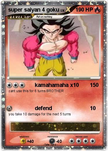 Pokemon super saiyan 4 goku