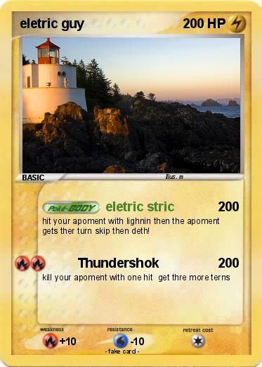 Pokemon eletric guy