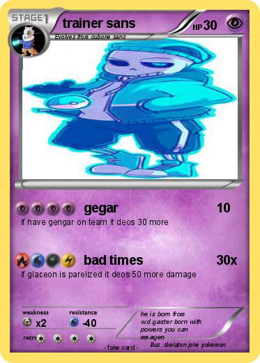 Pokemon trainer sans