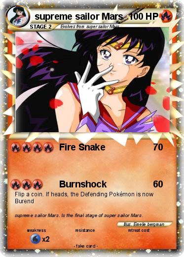 Pokemon supreme sailor Mars