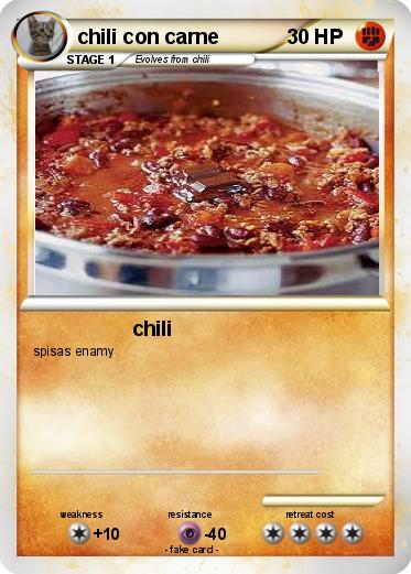 Pokemon chili con carne