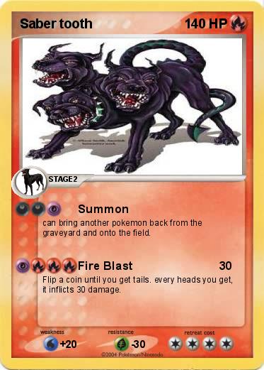 Pokemon Saber tooth