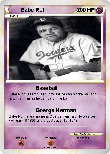 Pokemon Babe Ruth