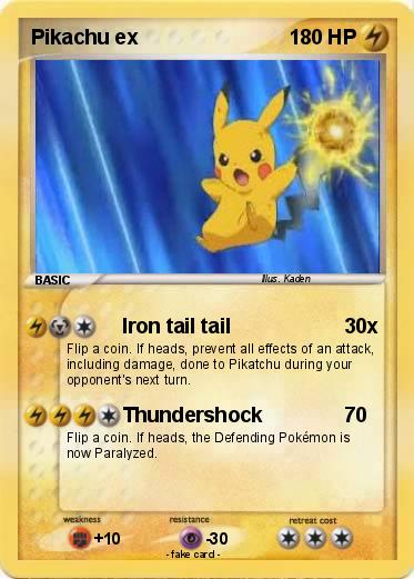 Pokemon Pikachu ex