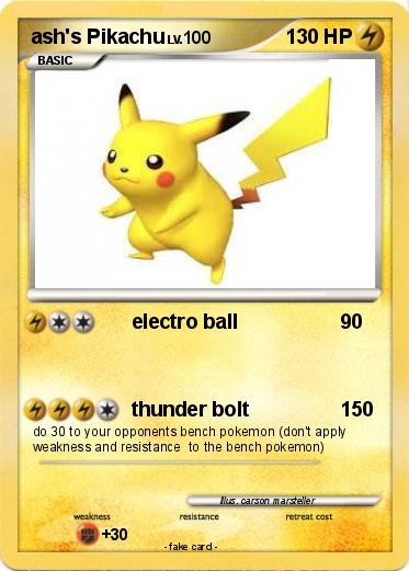 Pokemon ash's Pikachu