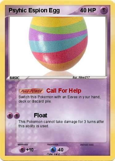 Pokemon Psyhic Espion Egg