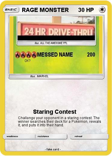 Pokemon RAGE MONSTER