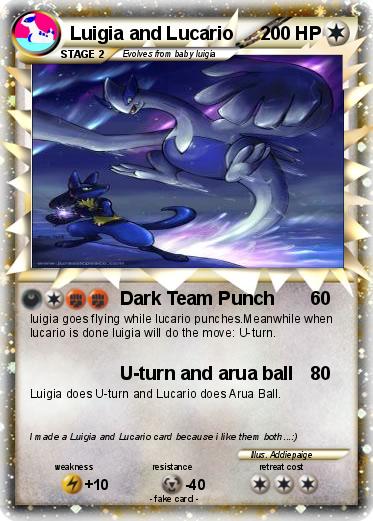 Pokemon Luigia and Lucario