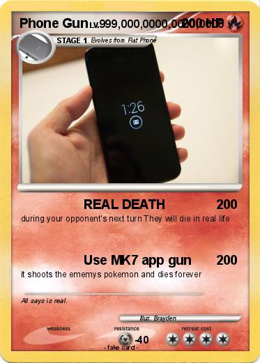 Pokemon Phone Gun